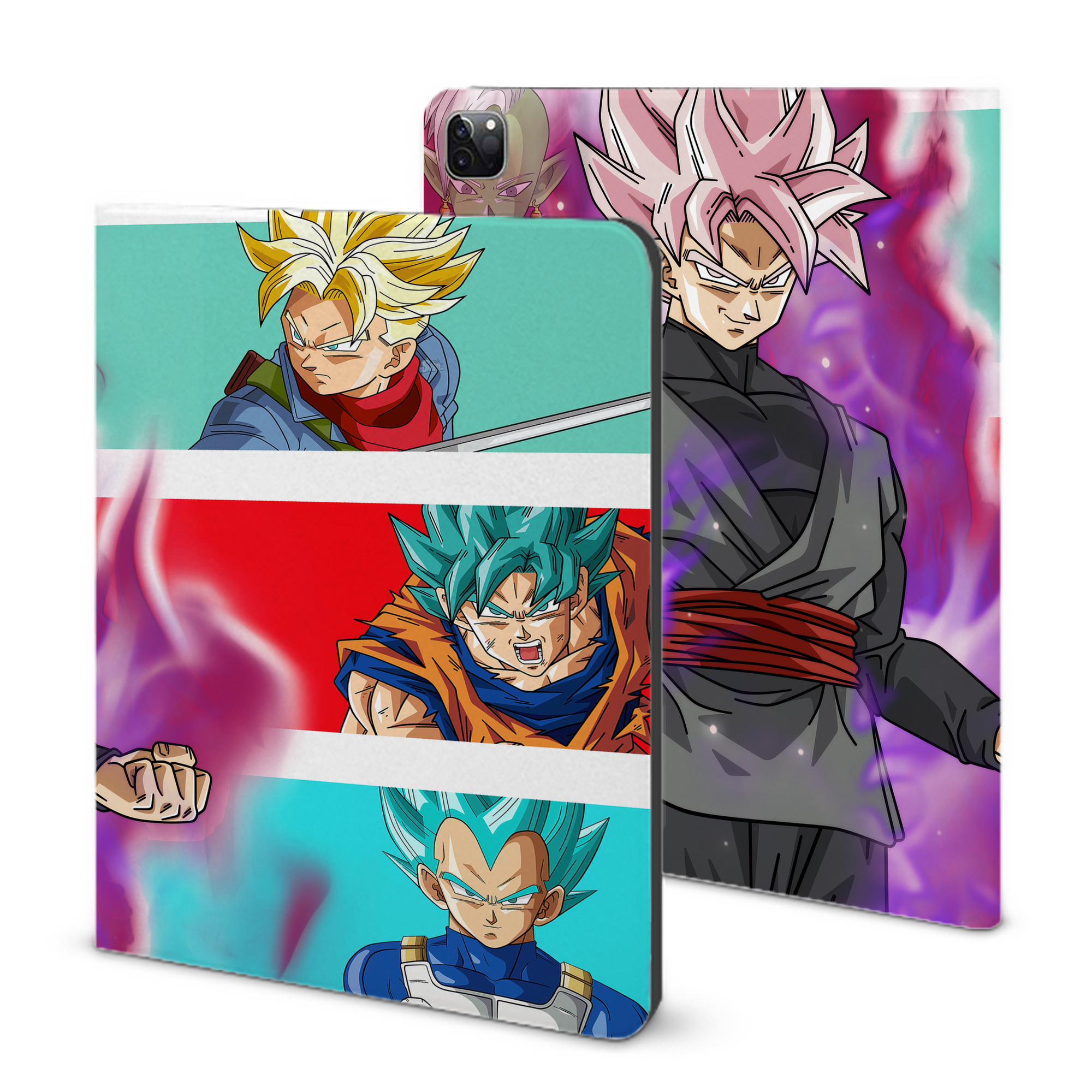（画像用） ドラゴンボール DRAGON BALL IPad ケース ブック型 PUレザー TPU 耐衝撃 軽量 薄型 ペン収納なし 全面保護 IPad 各モデル対応